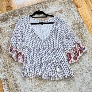 AEO Boho top